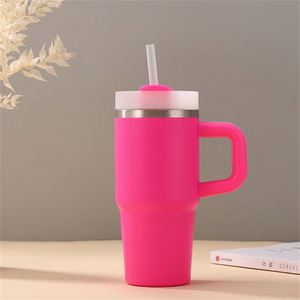 Handle Car Travel <b>Mug</b> 14oz Tumbler Double Wall Vacuum Insulated Stainless Lid Straw Anti-Slip Base - Product Image 1