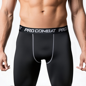 Gimnasio Fitness hombres de secado rápido Pantalones deportivos Leggings alto elástico transpirable de talla grande apretado hombres Leggings para el Deporte - Product Image 1