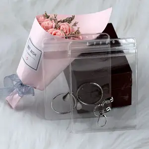 Benutzer definierte Ziplock Pvc Small Clear Storage Reiß verschluss tasche Schmuck Make-up Verpackung Print Pack Plastiktüte
