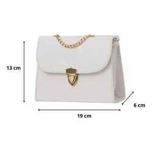 Bolso Bandolera Vintage para Mujer Fana Kaori, en Cuero PU Color Oliva, con Cierre de Cremallera y Cadena Simple, Patrón de Rejilla de Diamantes, para Uso Diario - Product Image 1