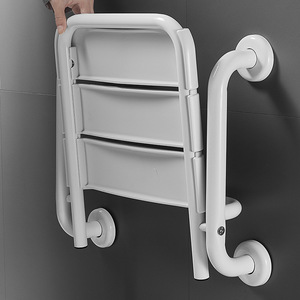 Siège de douche mural pliable Baiyurui avec accoudoirs pour personnes âgées, handicapées, enceintes, chaise de sécurité, capacité 130 lb - Product Image 2
