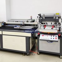 Máquina de serigrafía con estructura de brazo oblicuo con sistema de curado UV para PVC/PCB/hoja de metal/película de papel