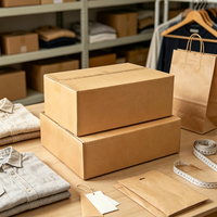 Boîtes d'expédition rigides en carton ondulé personnalisées 6" x 4" x 2" avec pelliculage mat, matériaux recyclés, fermeture magnétique et poignée pour le consommateur