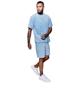 Ensembles jumeaux pour hommes avec logo personnalisé en coton élégant/Vêtements décontractés Survêtements d'entraînement vêtements de sport à bas prix ensembles jumeaux pour hommes d'été 2023 - Product Image 4