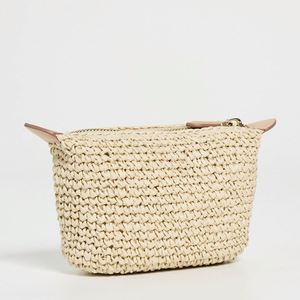 Custom Beige Nylon Zipper Portable Reusable Clutch Makeup <b>Purse</b> for Women Beach <b>Cute</b> Summer Holiday Traveling Cosmetic Bag - Product Image 6