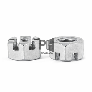 Antióxido <span class=keywords><strong>de</strong></span> acero inoxidable GB6178 304/316, cabeza hexagonal <span class=keywords><strong>de</strong></span> bloqueo redondo ranurado, tuerca <span class=keywords><strong>de</strong></span> corona <span class=keywords><strong>de</strong></span> <span class=keywords><strong>Castillo</strong></span> ranurada hexagonal, tuercas ranuradas - Product Image 5