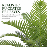 Palmier Areca Artificiel, Faux Bonsaï, Résistant aux UV, Ignifuge, Accessoires de Jardin, Décoration d'Entrée, Vente Directe Usine