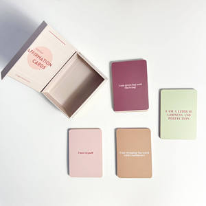 Chất Lượng Cao Vui Vẻ Hàng Ngày Inspirational Thẻ Trò Chơi Tích Cực Tự Khẳng Định Thẻ Tùy Chỉnh In Ấn Chơi Thẻ Với Hộp Đóng Gói - Product Image 5