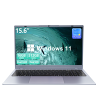 Ordinateur portable 15,6 pouces FHD IPS avec personnalisation ODM, Windows 10/11/11 PRO préinstallé pour usage domestique, bureautique et commercial