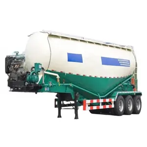 3 Assen Bulk Cement Tank Oplegger Droog Poeder Transport Aanhangwagen Te Koop