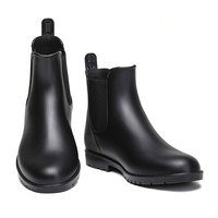 Bottes courtes imperméables antidérapantes pour femmes, en PVC, style Chelsea, pour usage quotidien, vente en gros, directement de l'usine