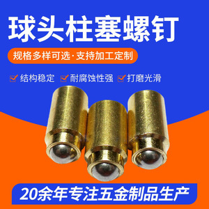 YX Spring-loaded Copper Ball Bearing <b>Round</b> <b>Head</b> Metric <b>Screw</b> Plunger For General Industry - Product Image 4