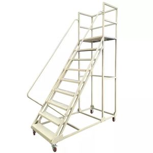 Kho thép an toàn cán di động nền tảng thang với tay vịn - Product Image 1