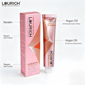 Tinte Permanente para el Cabello con Aceite de Argán y Queratina LOURICH, Coloración Profesional para Salón, Cobertura Total de Canas, Venta al Por Mayor, Marca Privada OEM - Product Image 1