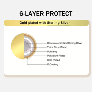 Pulsera <span class=keywords><strong>de</strong></span> trébol <span class=keywords><strong>de</strong></span> cuatro hojas <span class=keywords><strong>de</strong></span> <span class=keywords><strong>oro</strong></span> <span class=keywords><strong>de</strong></span> 18K, abalorios <span class=keywords><strong>de</strong></span> diseñador <span class=keywords><strong>de</strong></span> Plata <span class=keywords><strong>de</strong></span> Ley 925 para pulseras, pulseras impermeables sin deslustre a granel - Product Image 3
