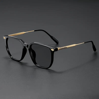 Gafas Ópticas de Prescripción Unisex con Marco Metálico Cuadrado, Fotocromáticas, con Bloqueo de Luz Azul, Tamaño Grande, Venta al Por Mayor