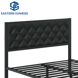 Nuovo Design: Struttura <span class=keywords><strong>Letto</strong></span> in Metallo Resistente con Testiera in Pelle per Casa, Camera da <span class=keywords><strong>Letto</strong></span> e Appartamento - Product Image 6