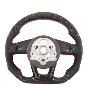 Volant de direction en fibre de carbone véritable avec LED et indicateur de régime pour Audi Rs3 Rs4 Rs5 Rs6 Rs7 Rs8 S3 S4 S5 A3 A4 A5 - Product Image 5