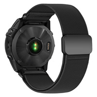 Tali Jam Tangan Elastis Lembut 22mm dengan Gesper Magnetik, Tali Jam Olahraga 26mm untuk Garmin Fenix 8 7 6 7x 7s