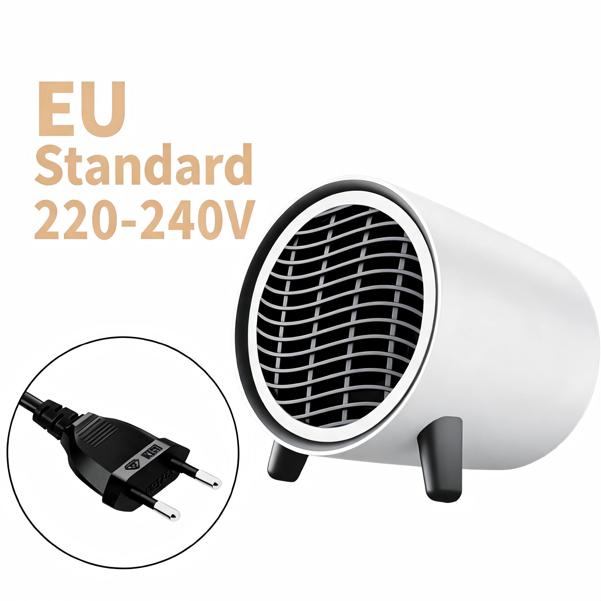 <strong>110V</strong> 220-240V Optional Desktop <strong>Heater</strong> Instant Fast Warm Air Low Noise Energy Saving Overheat Protection Compact Mini Warmer