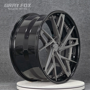 Rines <span class=keywords><strong>de</strong></span> Aluminio Forjado GRAYFOX Personalizados en Gris Acero, 5x112 5x120 5x114.3, 18 19 20 21 Pulgadas, para Vossen BMW M3 G80 G81 M4 F80 F82 - Product Image 4
