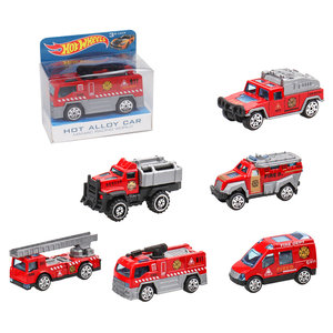 Jacko Toys Mini Camion dei Pompieri in Lega con Azione a Scorrimento, Veicolo Giocattolo in Scatola di PVC, Regalo per Bambini, Gadget per Feste, Modellino da Collezione - Product Image 6