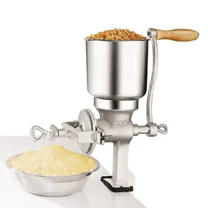 Hand Operated Corn Grain Mill Grinder T for Corn Coffee Food Wheat Oats Nut Herbs Spices Seeds Grinder Great for Restaurants