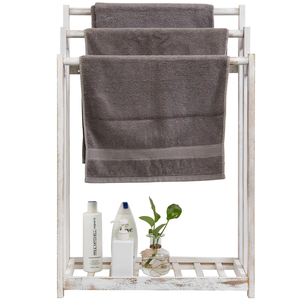 Toalleros de <span class=keywords><strong>madera</strong></span> independientes con estante de almacenamiento inferior para toalla de mano, toallita, toallita facial, Toalla de <span class=keywords><strong>baño</strong></span> pequeña - Product Image 2