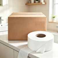 Papier toilette fin sur mesure en rouleaux jumbo, fabrication OEM ODM, doux, sans poussière, écologique