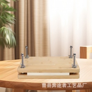 Pinza de bambú para libros, herramienta de presión de madera para manualidades y restauración 12323 - Product Image 3