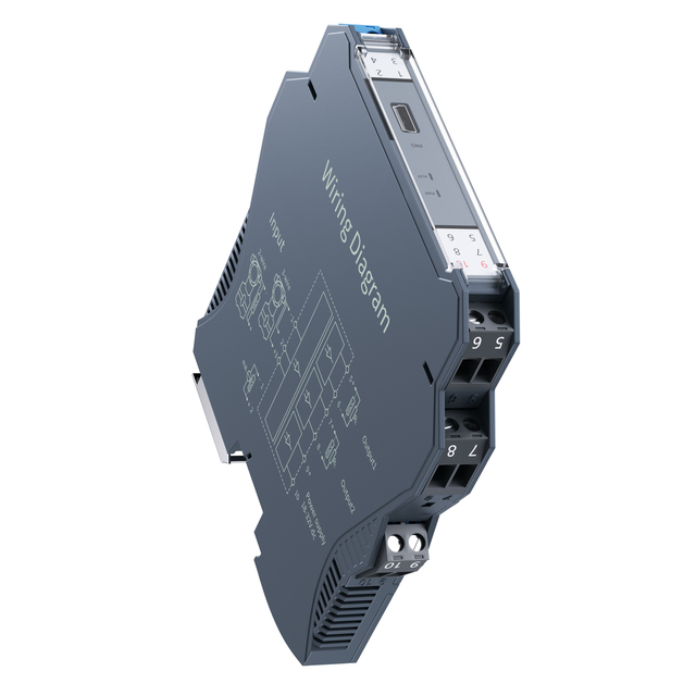 Intelligent Isolation Signal Converter 4-20mA 0-10V/0-5V/1-5V 1-in-2 DC Voltage Isolated Signal Transmitter 0.1% Accuracy 10ms