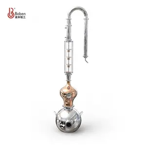 Alambiques de destilación de cobre fáciles de operar para Tequlia Brandy Whisky Wine Gin Uso en el hogar - Product Image 1