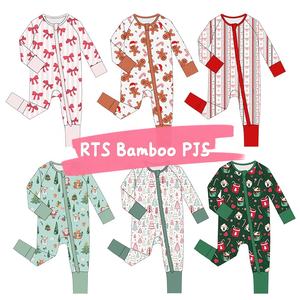 Vêtements pour nouveau-nés, pyjamas en bambou pour bébé, imprimé de personnages, combinaison de sommeil pour enfants, <span class=keywords><strong>pyjama</strong></span> zippé pour tout-petits, vêtements pour bébé, combinaison en bambou - Product Image 6