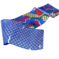 Film TPU imperméable, anti-rayures, réfléchissant et lisse, avec logo personnalisé en jacquard Ripstop coloré, pour sac à main, trousse de maquillage, bricolage