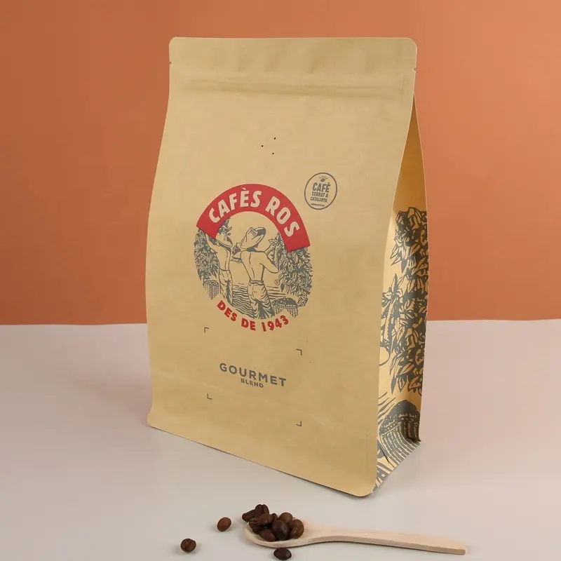Custom LOGO Print Cookie Pouch Digital Printing snack custom Bottom Gusset Bag Food Packing Zipper Bags with air value
