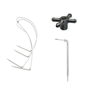 <span class=keywords><strong>Kit</strong></span> de estacas de 4 vías con flechas de gotero para invernadero, vivero, <span class=keywords><strong>huerto</strong></span>, viñedo, eficiente sistema de riego por <span class=keywords><strong>goteo</strong></span> multiplanta - Product Image 3