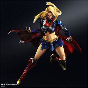 PA Arts 25cm Supergirl Super Héros Action Figure Jouets - Product Image 2