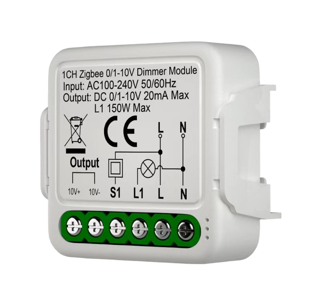 Zigbee 3.0 DIY PC Wall 0-10V Dimmer Switch Module with Smart Life App for Smart Home Systems