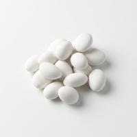 Diffuseur d'huiles essentielles en céramique artisanale en forme de galet - Blanc pur non émaillé - Chaque pièce est unique, sans deux identiques - OEM