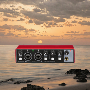 Interface audio USB professionnelle, <span class=keywords><strong>carte</strong></span> <span class=keywords><strong>son</strong></span> externe, équipement de studio d'enregistrement, <span class=keywords><strong>PC</strong></span>, <span class=keywords><strong>guitare</strong></span>, suppression du bruit, filaire - Product Image 2