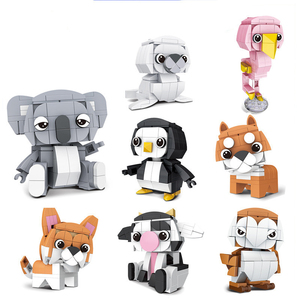 8 in 1 Cute Animal 3D Micro Mini Penguin Flamingo Owl Dog Cow Sea Lion Turtle Koala Rabbit <strong>Bird</strong> Toy Diy Building <strong>Brick</strong> Block Set - Product Image 4