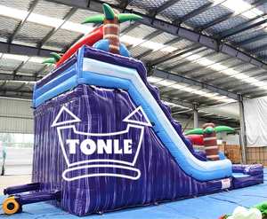 Tobogán acuático inflable comercial de <span class=keywords><strong>tres</strong></span> <span class=keywords><strong>carriles</strong></span> de 20 pies de altura a la <span class=keywords><strong>venta</strong></span> - Product Image 6