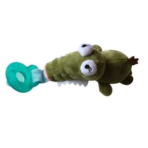 Bebé Animal <span class=keywords><strong>Mordedor</strong></span> Cocodrilo Suave Felpa Silicona Chupete - Product Image 1