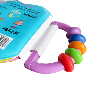 <span class=keywords><strong>Livre</strong></span> <span class=keywords><strong>de</strong></span> bain doux fantaisie avec poignée hochet et perles colorées <span class=keywords><strong>Livre</strong></span> <span class=keywords><strong>de</strong></span> bain bébé <span class=keywords><strong>lavable</strong></span> PEVA - Product Image 4