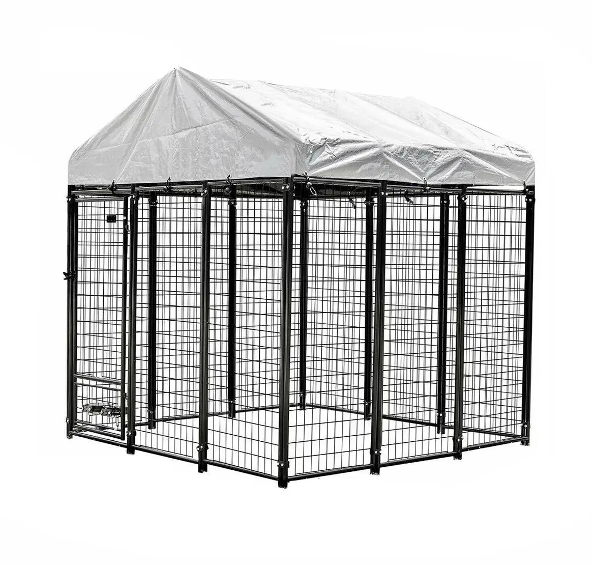 Vendite calde pesanti box per cani all'aperto cuccia per cani gabbia per animali domestici recinzione in acciaio zincato