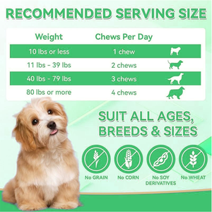 OEM Chanvre à saveur de poulet à mâcher apaisant pour chiens Soulagement avancé de l'anxiété Gâteries Mélatonine Camomille Cibles Séparation - Product Image 4