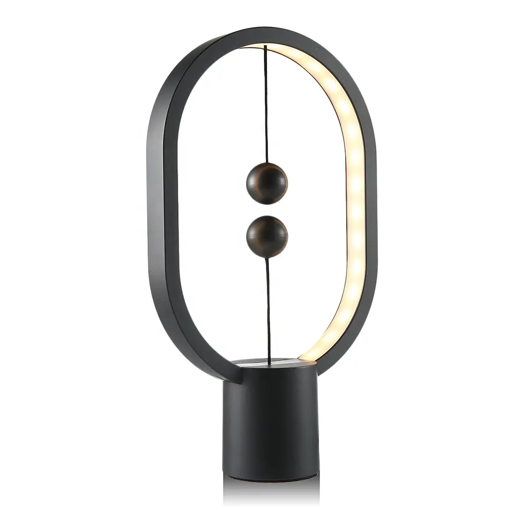 Interruptor flotante magnético creativo Air Borne nórdico para el hogar y la Oficina, lámpara LED de escritorio de equilibrio inteligente, luz cálida ajustable