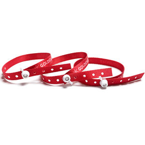 <span class=keywords><strong>Bracelet</strong></span> en tissu polyester personnalisé à prix d'usine, tissu de festival, <span class=keywords><strong>bracelet</strong></span> réglable avec fermeture à pression en <span class=keywords><strong>plastique</strong></span> à usage unique - Product Image 2