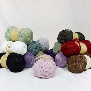 100% Polyester Coton Tshirt Fil Laine 100g Poids T-Shirt Fil pour Crochet Tissé À La Main Sac À Main - Product Image 6