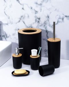 Juego <span class=keywords><strong>de</strong></span> Accesorios <span class=keywords><strong>de</strong></span> <span class=keywords><strong>Baño</strong></span> <span class=keywords><strong>de</strong></span> Seis Piezas con <span class=keywords><strong>Tapa</strong></span> <span class=keywords><strong>de</strong></span> Plástico, Portacepillos <span class=keywords><strong>de</strong></span> Dientes, Jabonera, Escobilla <span class=keywords><strong>de</strong></span> <span class=keywords><strong>Baño</strong></span> para Hotel y Hogar - Product Image 4